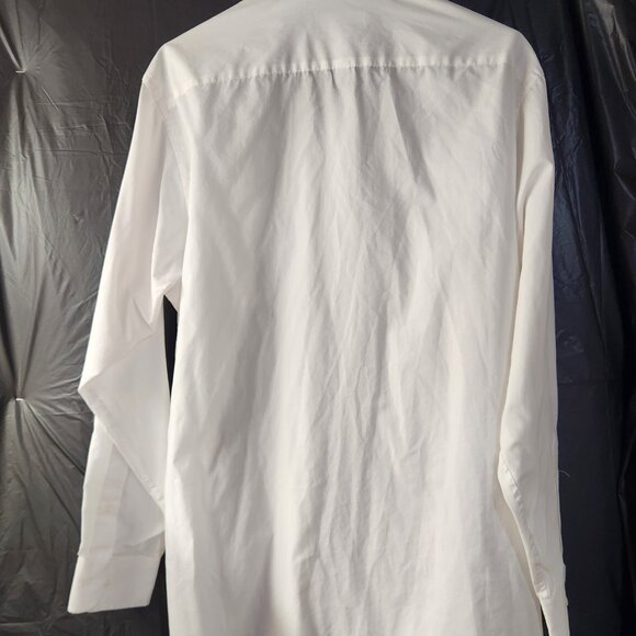 Pierre Cardin L/S Button Up Dress Shirt White Sz L 16"-16 1/2" 34/35 - Picture 4 of 4